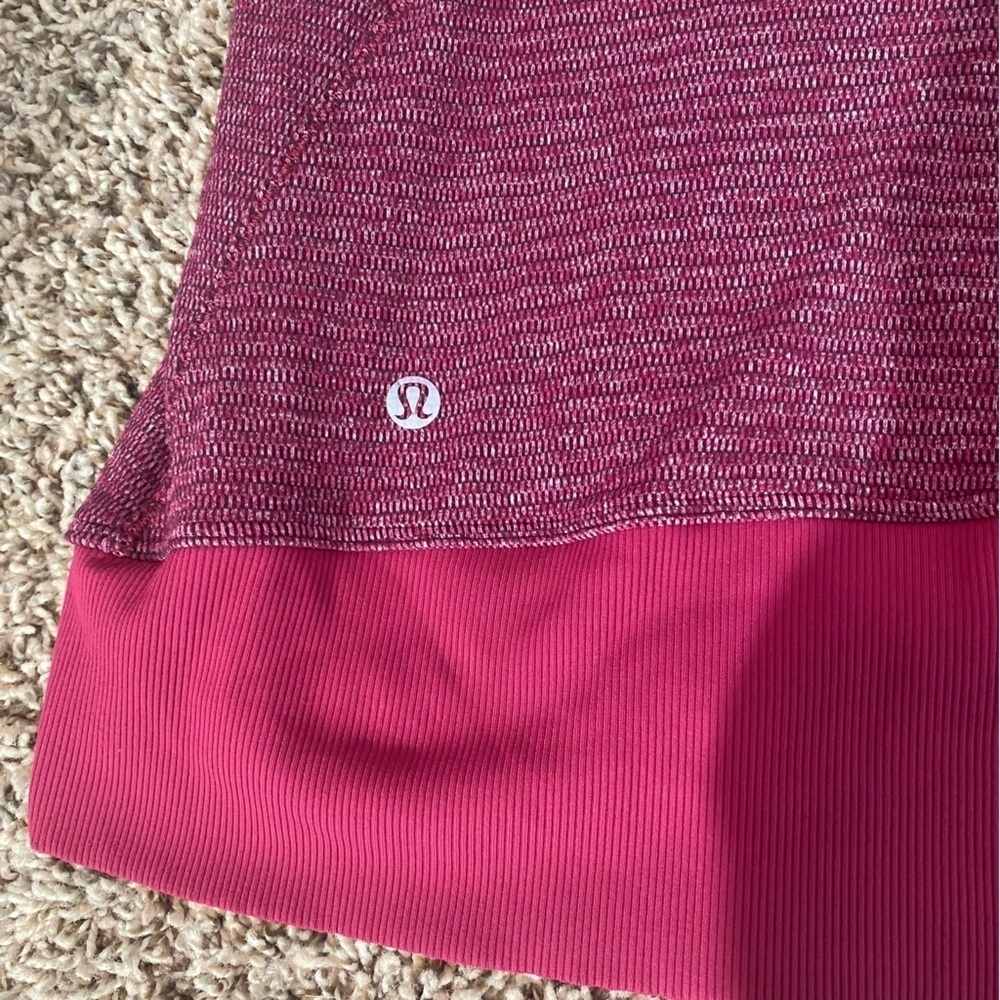 Lululemon Runderful 1/2 Zip Pullover Top Size 2 Red / Pink Berry - Picture 4 of 9